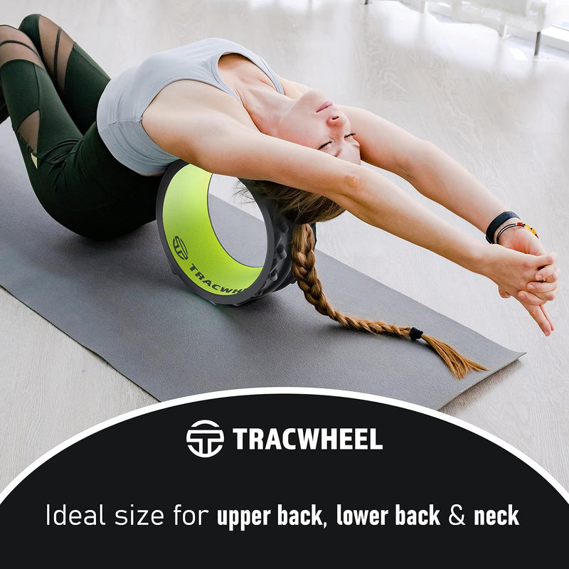 TRACWHEEL Patented Trigger Point Muscle Roller and Back Cracker, Helps to Relieve Back Pain and Provide Postural Relief