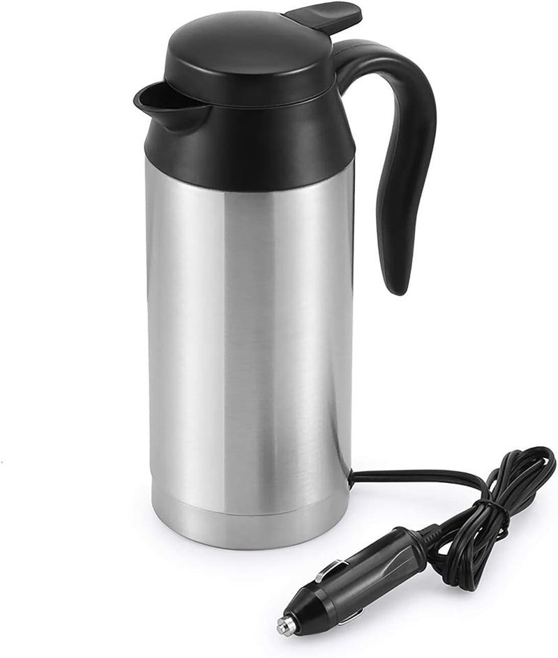 Car Kettle Boiler Sunsbell 650ml Car Heating Travel Cup Stainless Steel Mug Car Coffee Cup Warmer with DC 12V Charger for Car (Kettle Boiler)