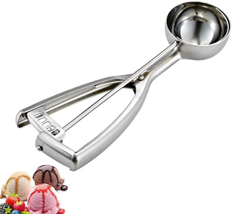 Saebye 2 teaspoon Cookie Scoop, 2 tsp Cookie Scoop for Baking, Melon Baller Scoop, 1.18 inch/ 30 MM Ball, 18/8 Stainless Steel Mini Ice Cream Scoop, Secondary Polishing