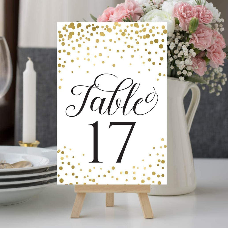 Glitter Table Numbers