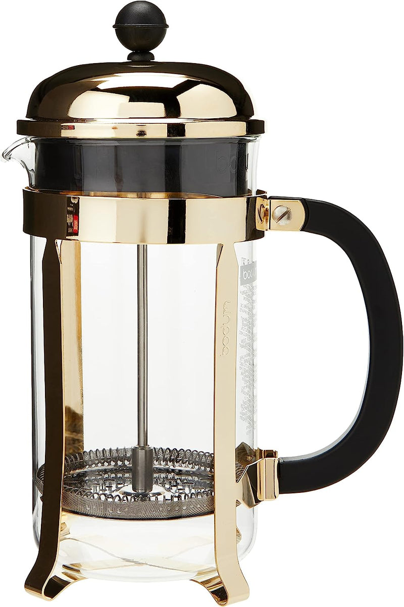 Bodum 1928-16US4 Chambord French Press Coffee Maker, 1 Liter, 34 Ounce, Chrome