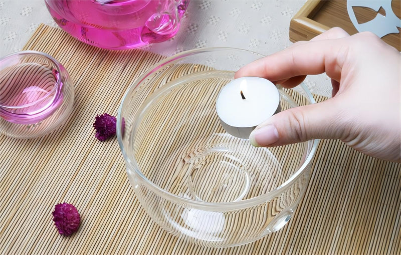 Glass Teapot Warmer, High Heat Resistant Borosilicate Glass Tea Light Warmer, 6 Inches, Candles not Included