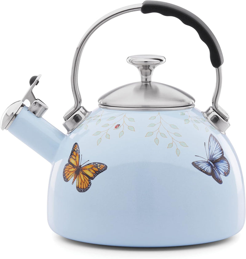 Lenox Butterfly Meadow Tea Kettle, Rust Resistant