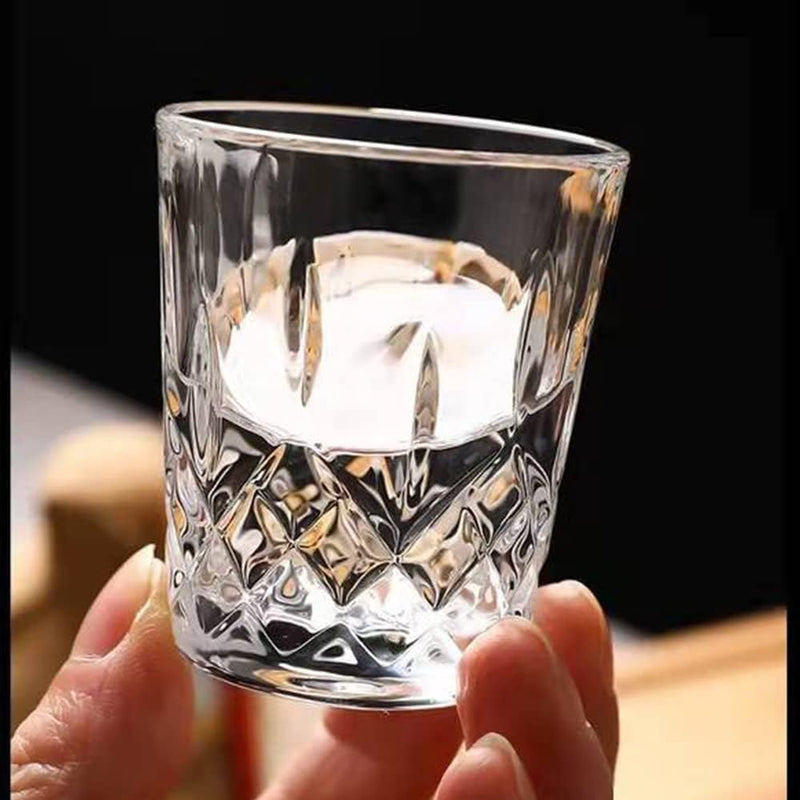JAIEF 1.7 OZ Tequila Shot Glasses Heavy Base Shot Glass, Crystal Cordial Glasses (Set of 8)