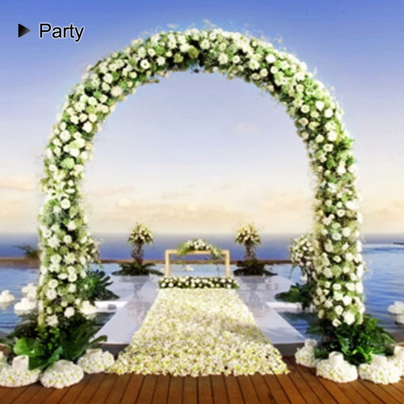 Garden Arch- 78 ft Metal Arbor for Climbing Vines and Plants Events and Party Decoration