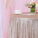 New Listing !!! Champagne round Sparkly Sequin Tablecloth 72" - 196'' round for Wedding/Dessert Table (120")
