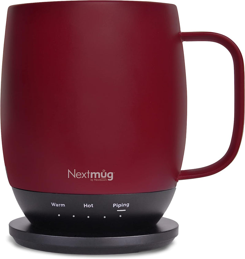 Nextmug - Temperature-Controlled, Self-Heating Coffee Mug (Black - 14 oz.)