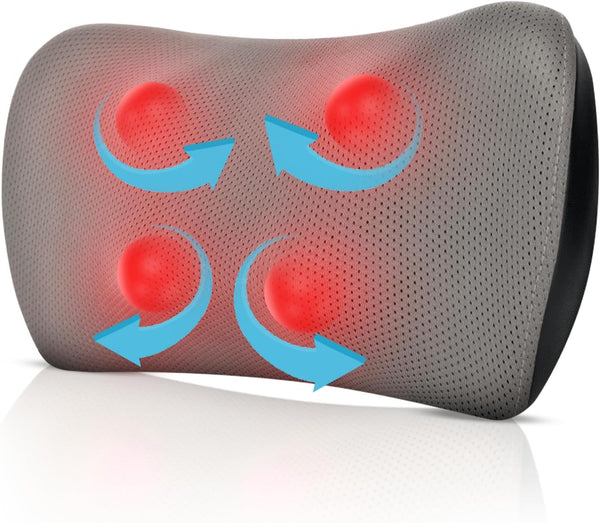 Soothio Deep Tissue Back Massager, Back Pain Relief, 4D Motion Strokes Muscles Down and Across for Deeper Massage, Strong Motor for Tough Backs, Car Charger, Very Effective for Lower Back Pain Relief