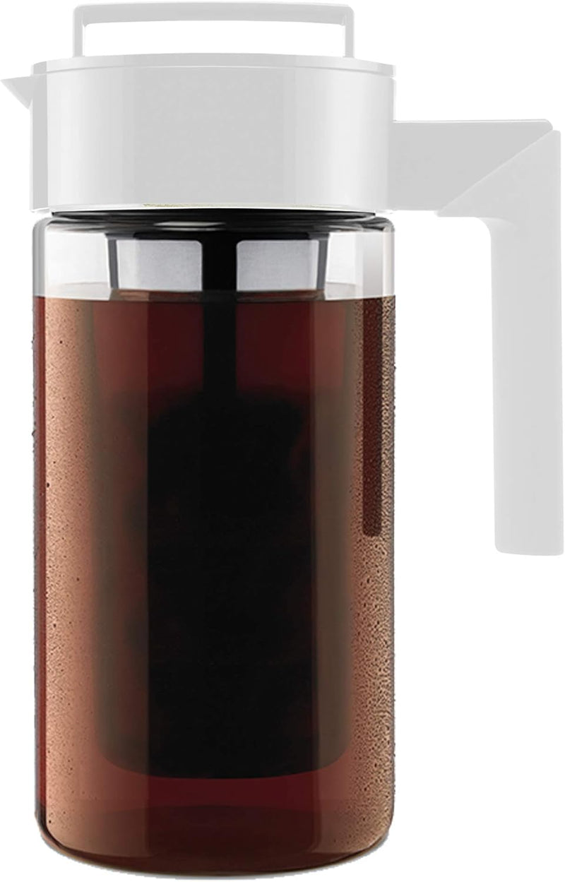 Takeya Patented Deluxe Cold Brew Iced Coffee Maker, 1 Quart, Black