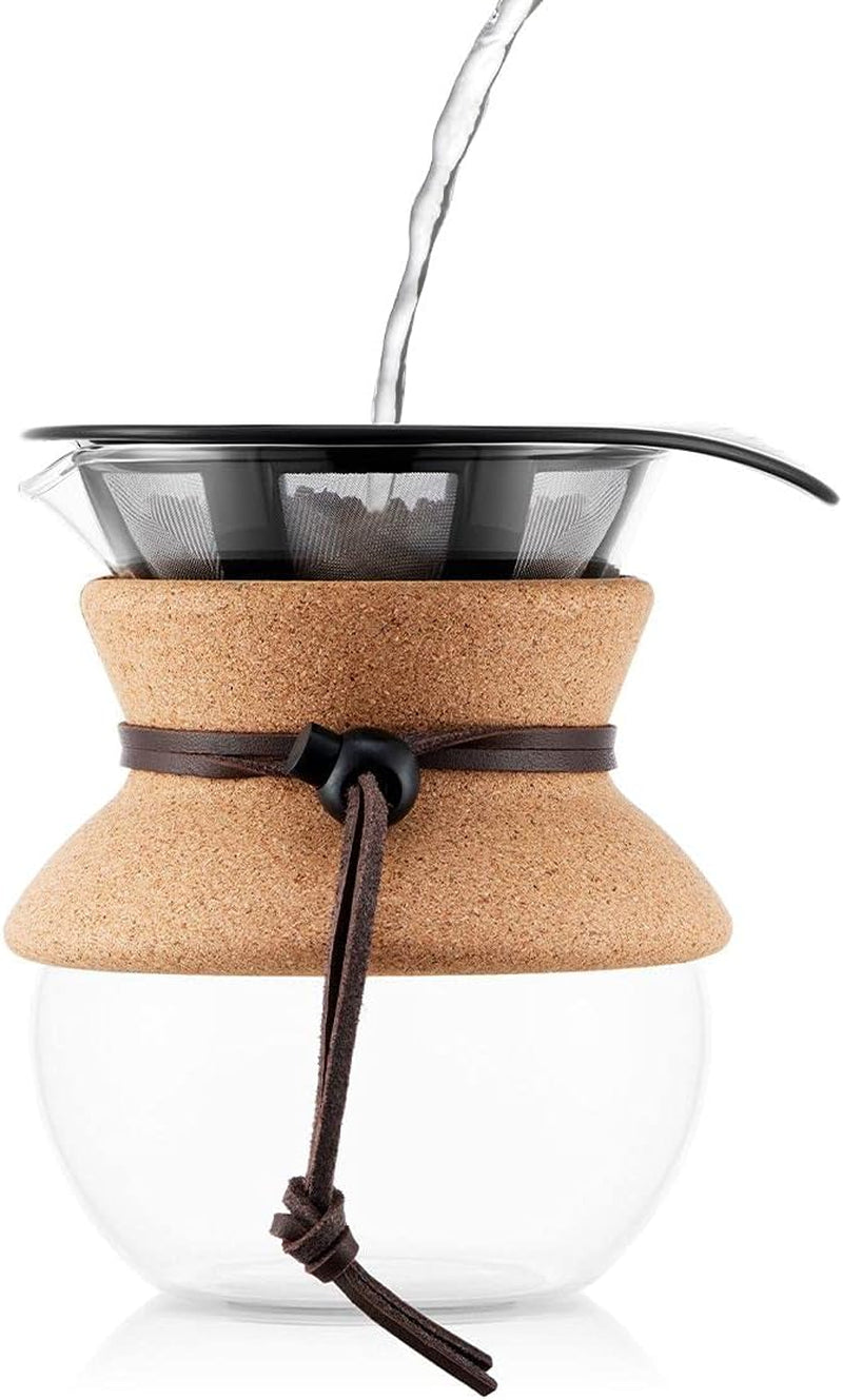 Bodum Pour Over Coffee Maker, 17 Ounce, .5 Liter, Cork Band