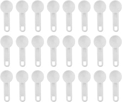 Bulk Pack of Teaspoon Measuring Spoons (24-Pack); 5 ml / 5 cc Scoops Which Fit Inside a Spice Bottle