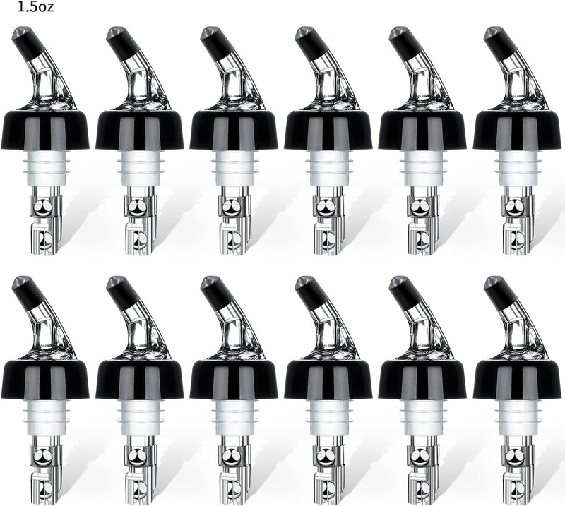 Automatic Measured Bottle Pourer - Quick Shot Spirit Measure Pourer Drinks Wine Cocktail Dispenser Home Bar Tools - 1oz/30ml (4 pack)