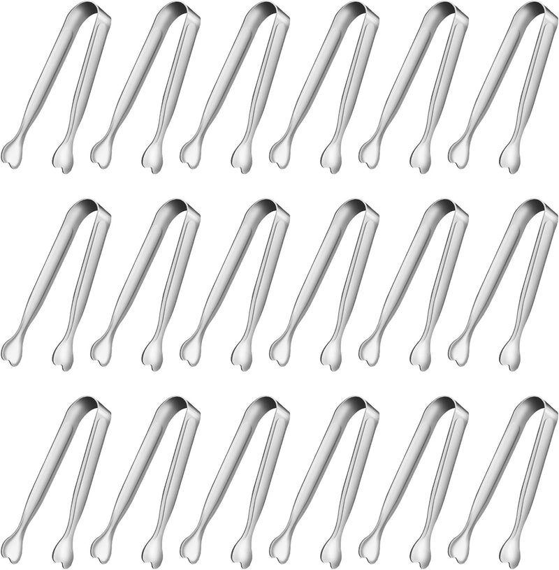 Mini Serving Tongs, Anytrp 18-Packs Stainless Steel, 4.3inch, Kitchen / Appetizers Tongs for Coffee Bar, Tea / Desserts Party, Sugar and Ice Bucket