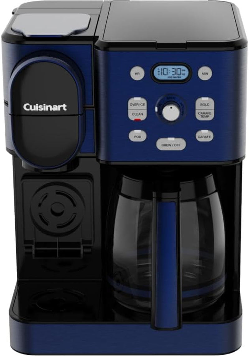 Cuisinart Coffee Maker, 12-Cup Glass Carafe, Automatic Hot & Iced Coffee Maker, Single Server Brewer, Stainless Steel, SS-16