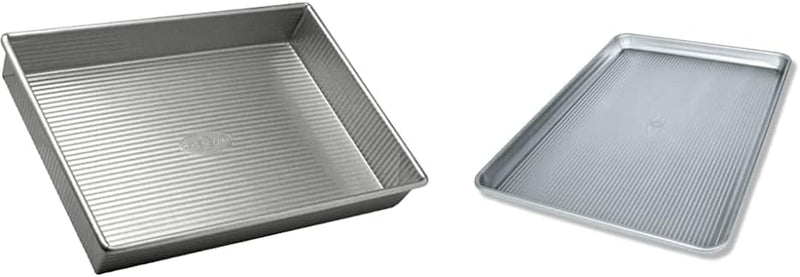 USA Pan Bakeware Rectangular Cake Pan, 9 x 13 inch, Nonstick & Quick Release Coating, Made in the USA from Aluminized Steel