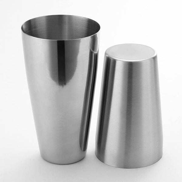 Boston Shaker by QLL, Professional Stainless Steel Cocktail Shaker Set, including 20oz Unweighted & 28oz Weighted Shaker Tins