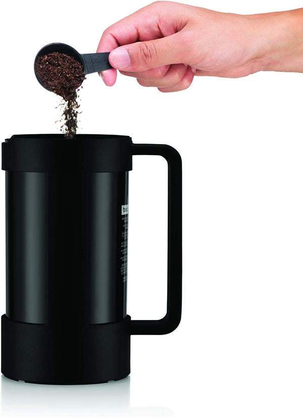 Bodum Bean Sustainable French Press Coffee Maker, 34 Ounce, Black