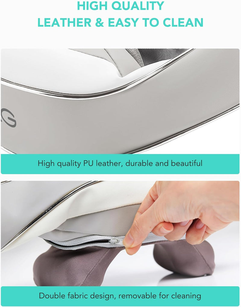 SKG Shoulder and Neck Massager for Pain Relief Deep Tissue, 6D Cordless Shiatsu Neck Massager with Heat for Neck, Back, Shoulder, Legs, Electric Kneading Massage Use at Home Office Car, H5