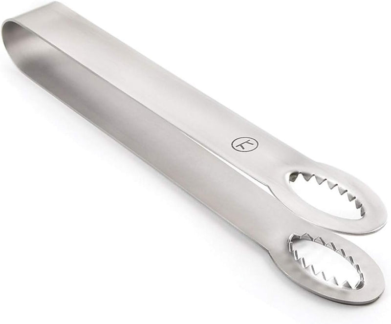 Outset Stainless Steel Ice Tongs, 8-Inch Length, Model: