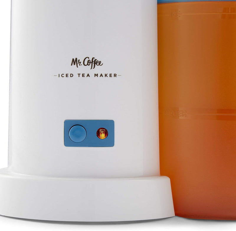 Mr. Coffee 2-Quart Iced Tea & Iced Coffee Maker, Blue (Renewed)