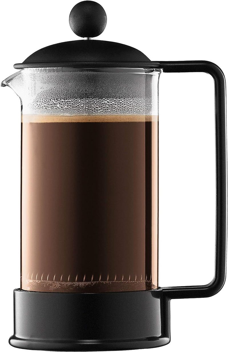 Bodum - 1548-01US Bodum Brazil French Press Coffee and Tea Maker, 34 Ounce, Black