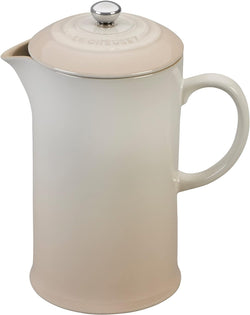 Le Creuset Stoneware French Press, 34 oz., Cerise