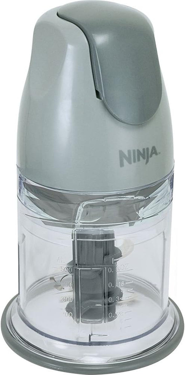Ninja QB900B Master Prep Food Processor Blender with 48 oz Pitcher & 16 oz Chopping Bowl, Perfect for Frozen Blending & Chopping, 400 Watts, Dishwasher Safe, Countertop, Grey