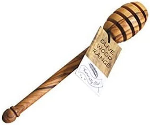 Naturally Med - Olive Wood Honey Dipper/Drizzler