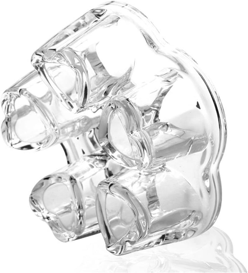 Luxtea Crystal Teapot Heating Base Glass Teapot Warmer In Heart Shape Heat Resistant for Heating Tea or Beverages