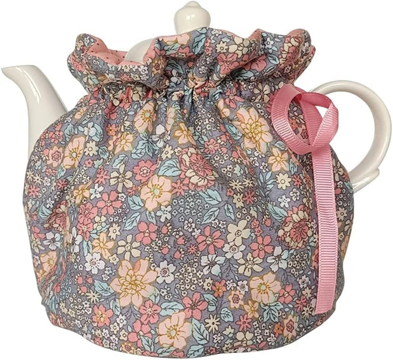 Cotton Tea Cozy, Teapot Cozies with Hazelnuts Leaves Dust Proof Insulated Teapot Cover Keep Tea Warm Home Kitchen Table Decorative Accessories Tea Kettle Quilt for Hotel Restaurant Tea Party, Green