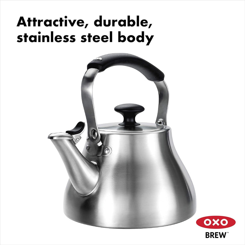 OXO BREW Classic Tea Kettle - Brushed Stainless Steel