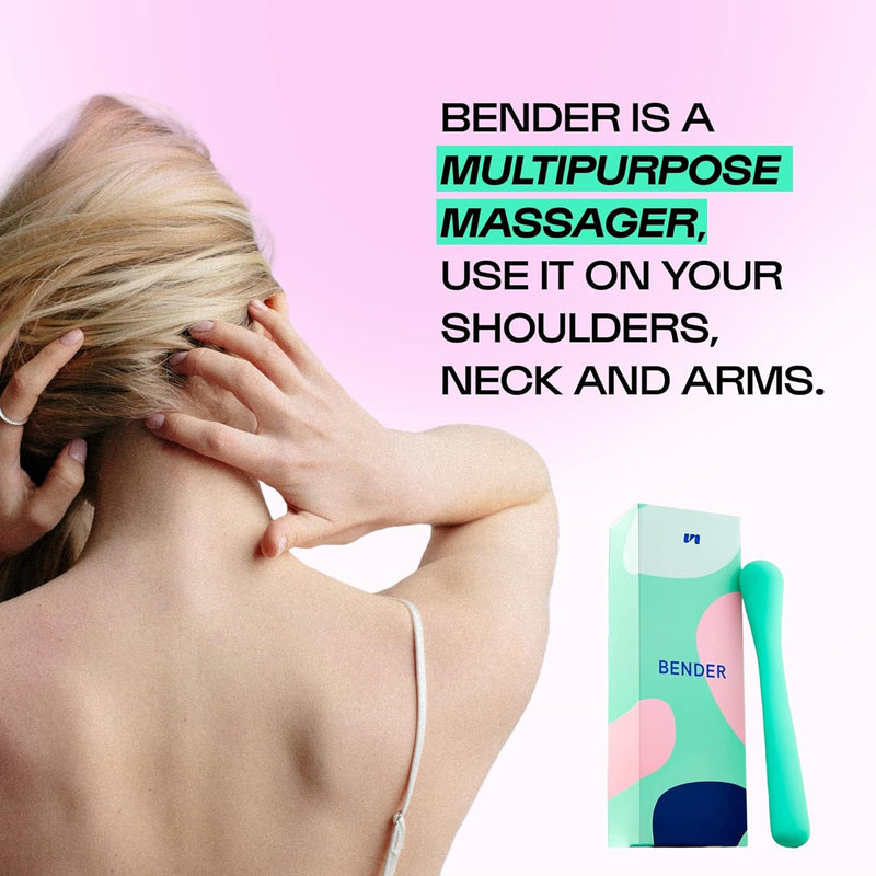 Unbound Bender: Flexible, Portable, Rechargeable, Waterproof Massager, Quartz