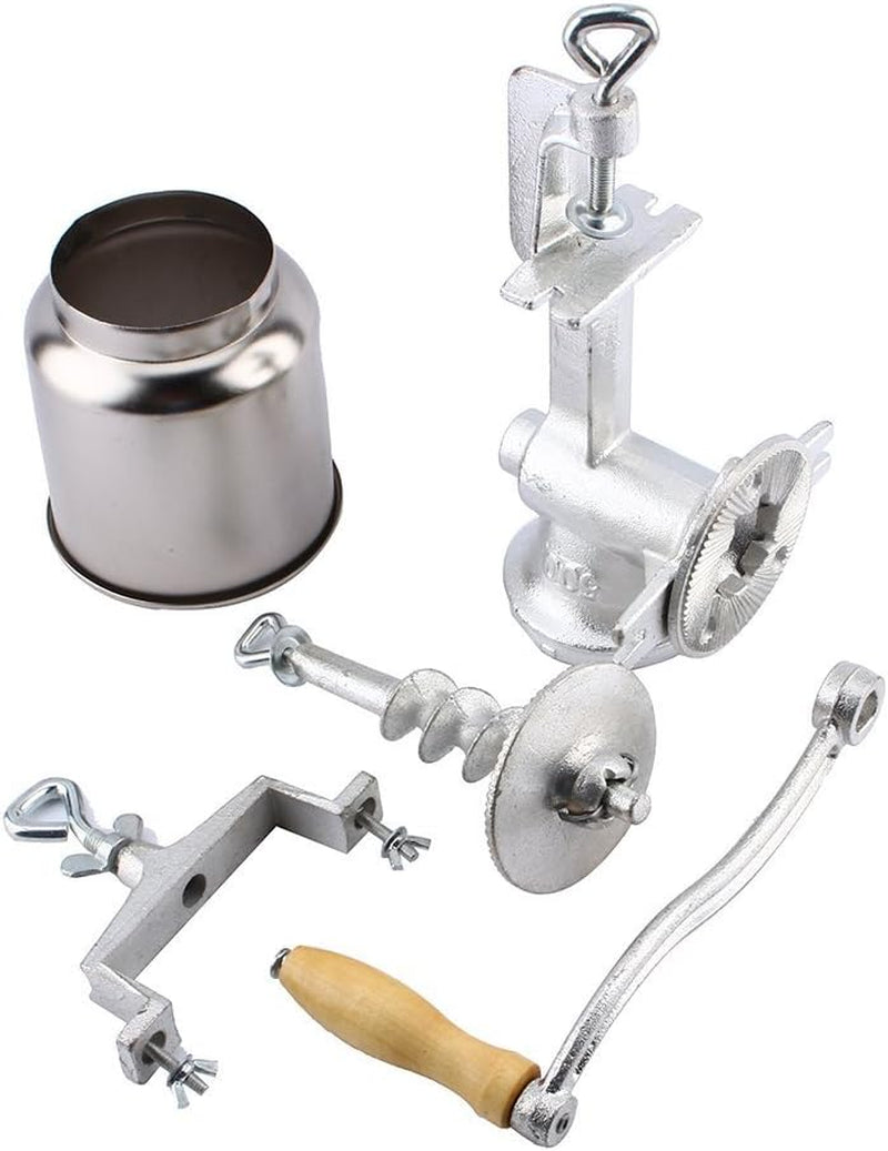 Ejoyous Hand Crank Grain Mill, Table Clamp Manual Corn Grain Grinder Cast Iron Mill Grinder for Grinding Nut Spice Wheat Coffee Home Kitchen Commercial Use