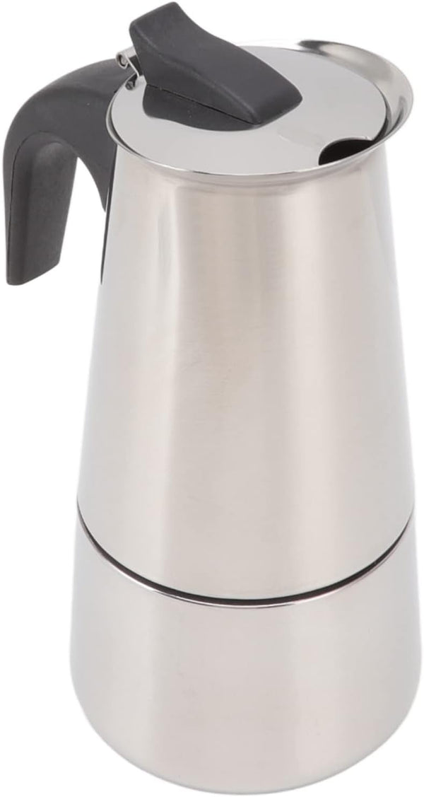 Coffe Pot, Stainless Steel Coffee Percolators Coffee Maker Percolator Pot Brew Coffee On Fire, Grill or Stovetop, No Bad Plastic Taste Ideal for Home, Camping and Travel(200ml)