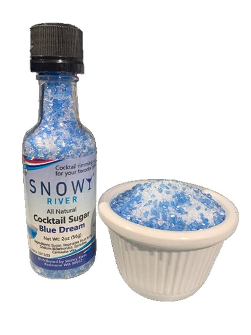 Snowy River Cocktail Sugar Rimmer Mixed Blends - All Natural Cocktail Decorating Sugar, Cocktail Garnish (Jewels, 2oz Bottle)