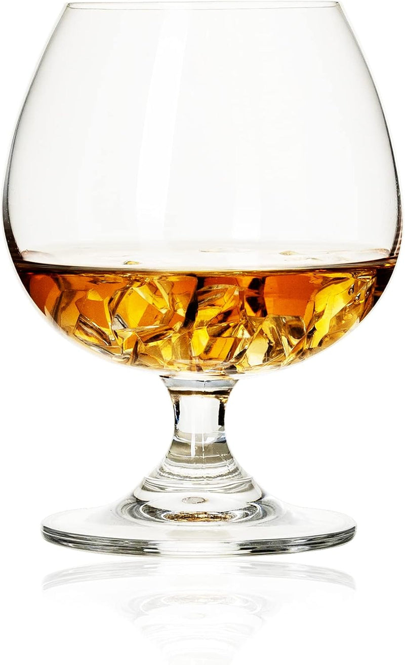 BothEarn Brandy Snifters Set of 2-13.5 Ounce (400 ml) Small Crystal Cognac Glasses - Good for Whiskey Bourbon Beer Milk Drink in Home Party Wedding Anniversary, BE031