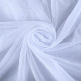 PARTISKY Wedding Arch Draping Fabric, 1 Panel 28" X 19Ft White Wedding Arch Drapes Sheer Backdrop Curtain for Wedding Ceremony Party Ceiling Decor