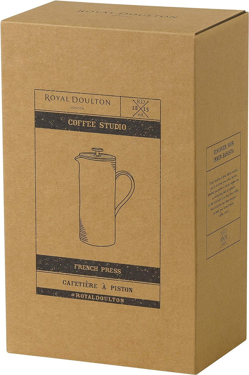 Royal Doulton Coffee Studio French Press, Grey, 50 oz