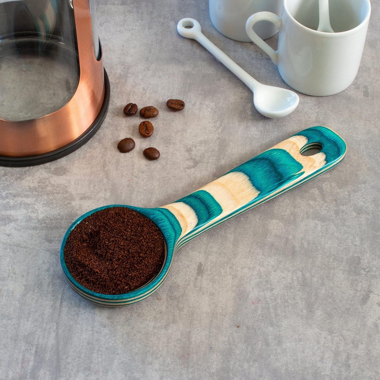  bamboo scoop wooden coffee scoop for jars Long handle