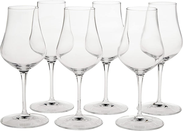 Luigi Bormioli Vinoteque 5.75 Ounce Snifter Glasses, Set Of 6, Crystal SON-hyx Glass, For Cognac, Brandy, And More, Made In Italy.