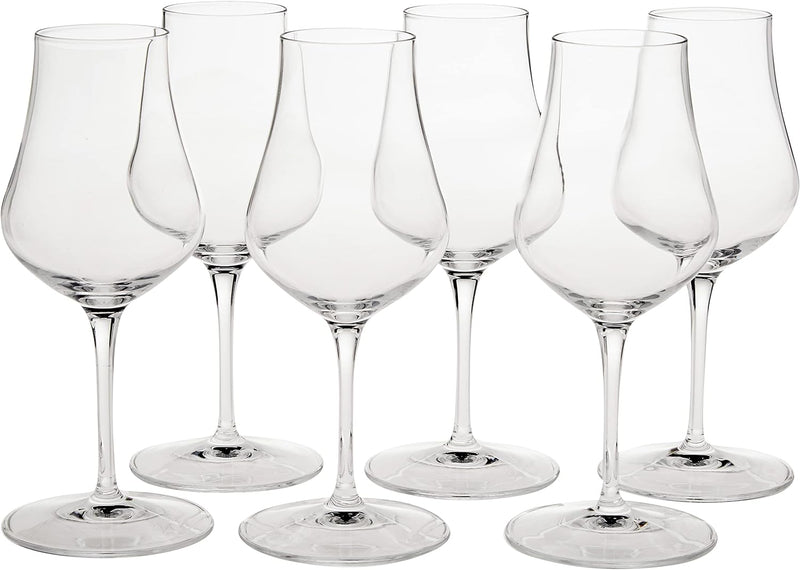 Luigi Bormioli Vinoteque 5.75 Ounce Snifter Glasses, Set Of 6, Crystal SON-hyx Glass, For Cognac, Brandy, And More, Made In Italy.