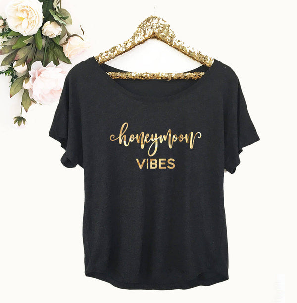 Just Married Honeymoon Vibes Shirt - Bridal Shower and Wedding Gift