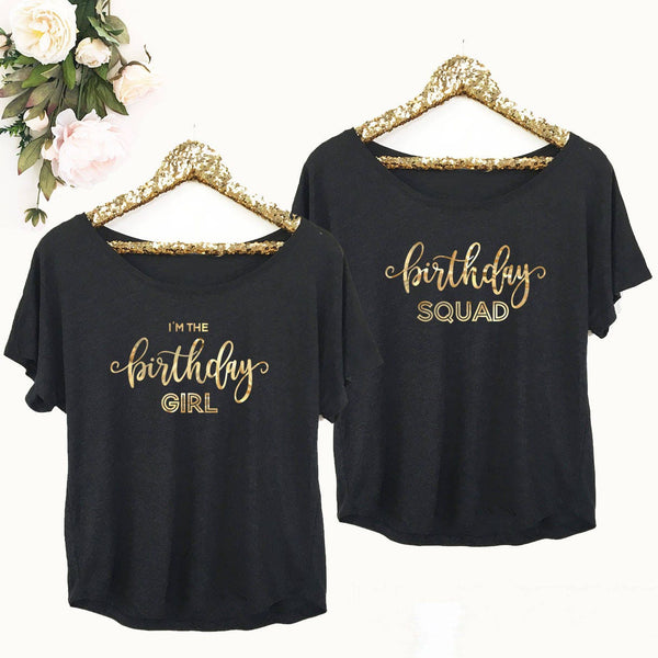 Birthday Girl Squad Shirt - Womens Birthday Tshirt