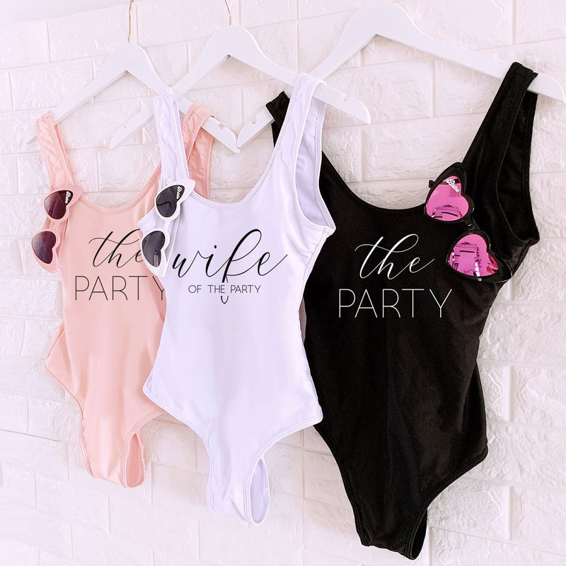Bachelorette One-Piece Swimsuit for Bride and Bridesmaids