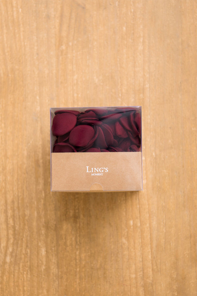 Silk Rose Petals - Burgundy  Blush
