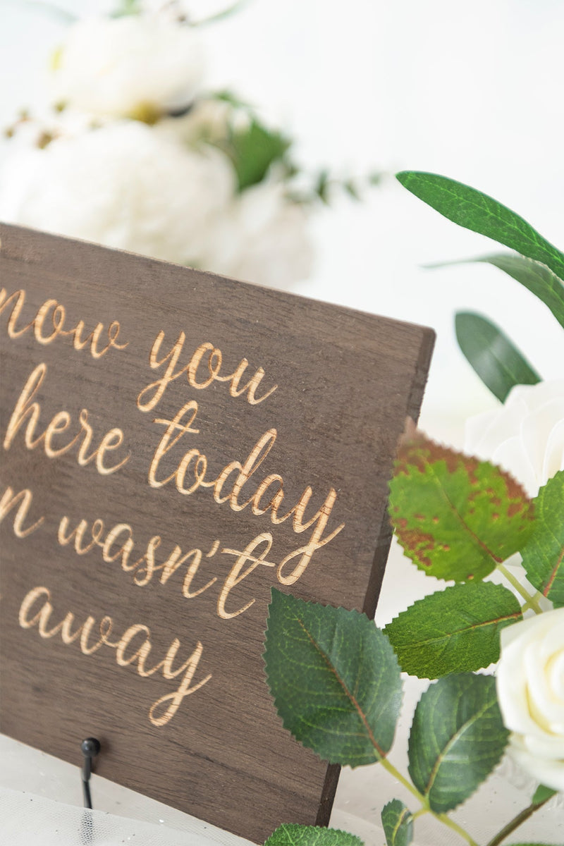 Remembrance Sign for Wedding - Missing Family and Friends
